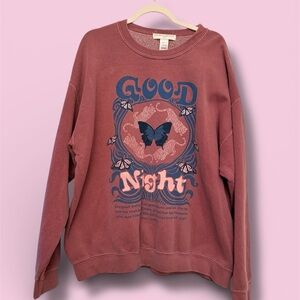 Project Social T Graphic Sweater - Burgundy